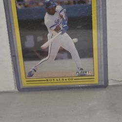 1991 FLEER BO JACKSON #561 MLB BASEBALL CARD KANSAS CITY ROYALS NM+