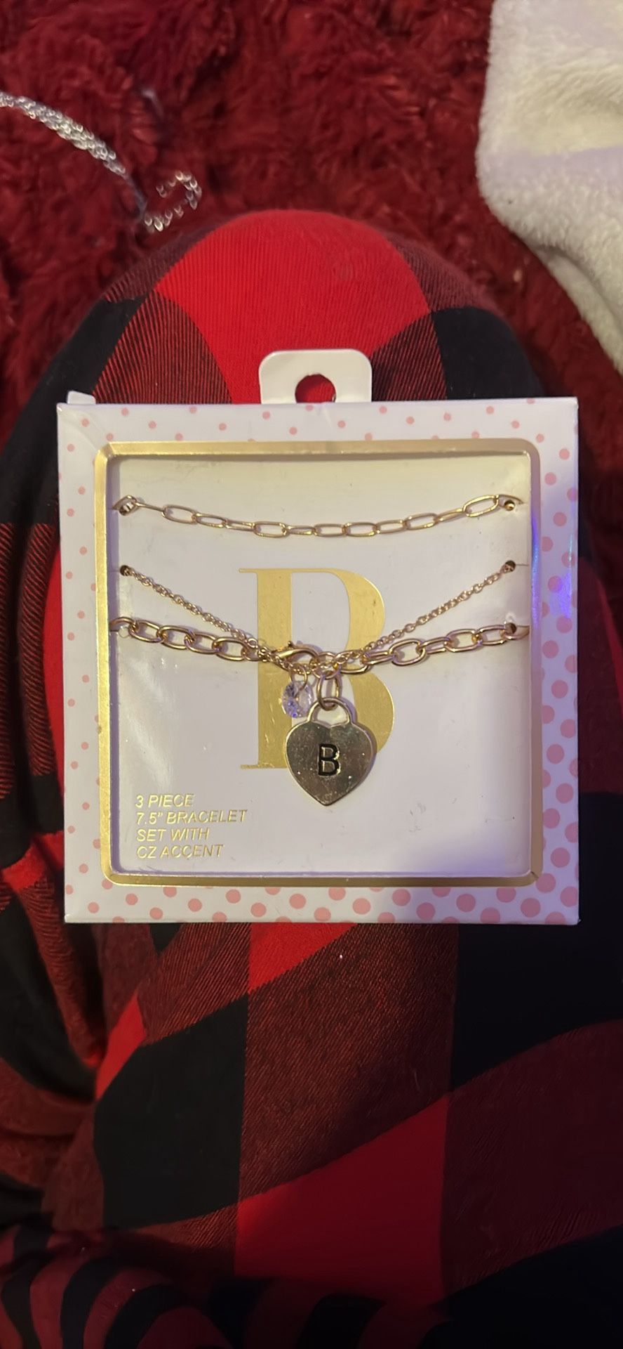 “B” 3 Pack Bracelets