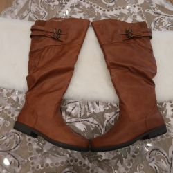 Journee Collection Women's Tori Knee High Riding Boots - Chestnut, Size 9