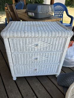 Wicker Dresser.