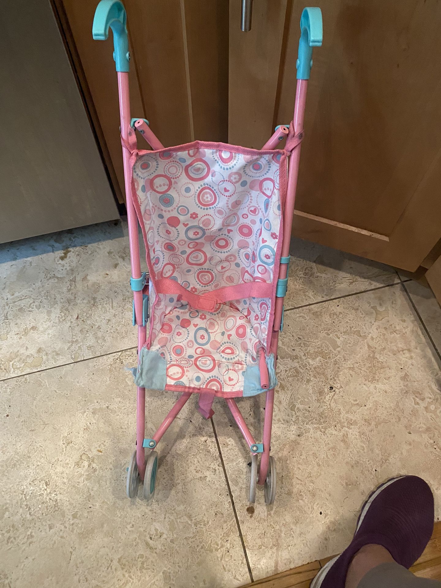 Pink Baby Doll Stroller