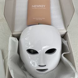 NEWKEY Red Light Mask for Face, 7 LED Light  Facial Skin Mask