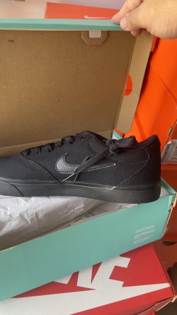 Nike SB Charge Canvas Skate Shoes All Black - Men's Size 11