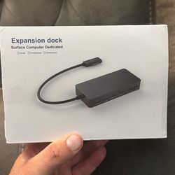 Surface Docking Station, 12-in-1 Triple Displays VGA +Dual HDMI Surface Dock, Surface Docking Station for Surface Pro 11/10/9/8/X/7/6/5/4/3, Surface B