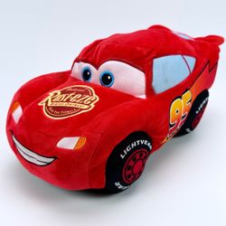 Disney Pixar Cars Lightning McQueen Plush Red #95 Rust-eze Medium 14” Toy