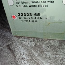 Quorum 32inch Nickel Ceiling Fan