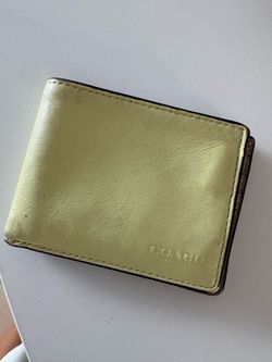 Coach wallet yellow
