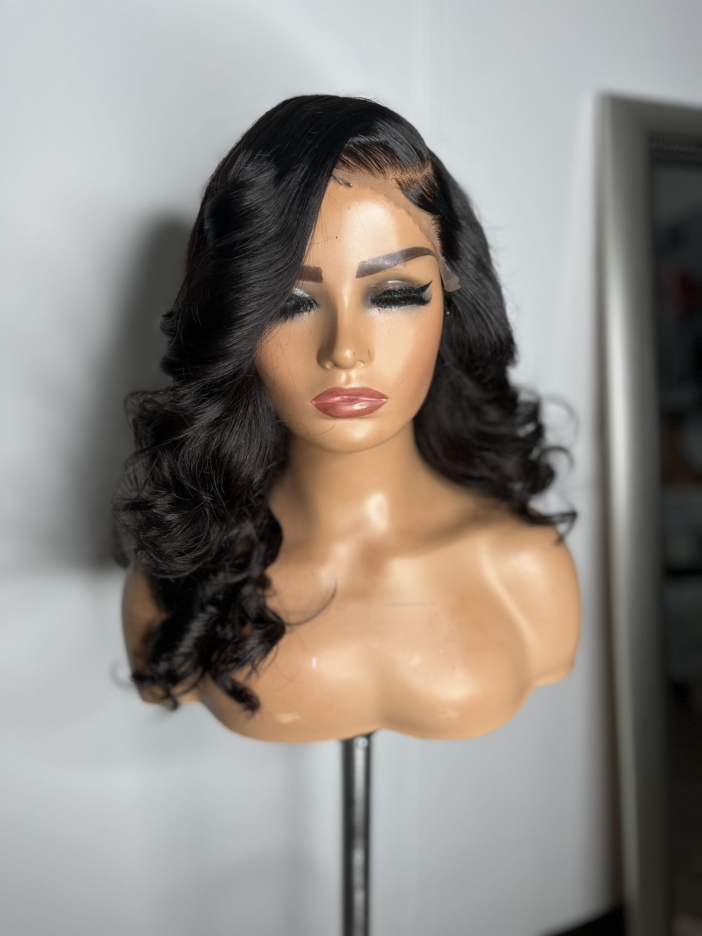 Custom Glueless side part 18 inch 5x5 closure