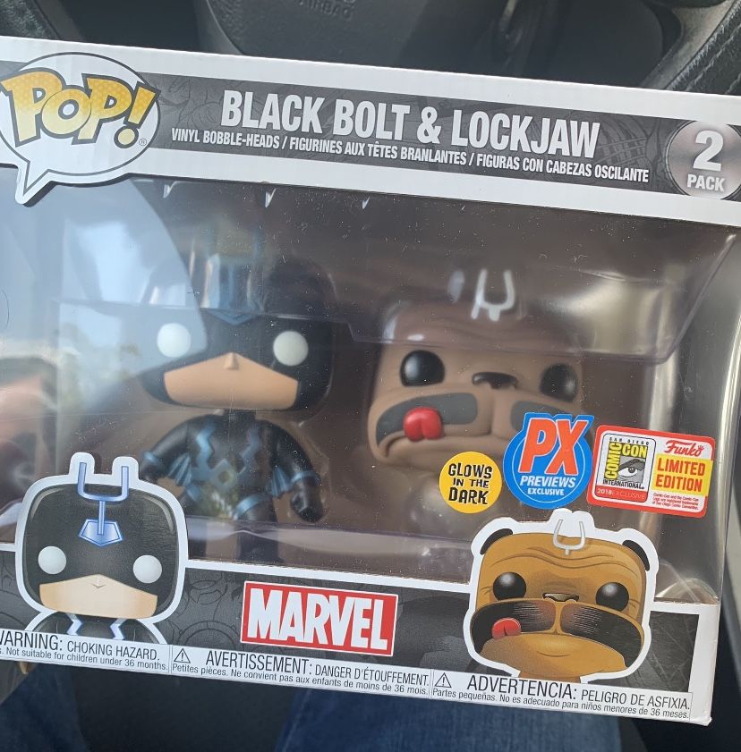 Black Bolt and Lockjaw Pops!