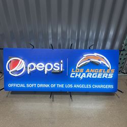 Pepsi LA CHARGERS NEON SIGN BAR SIGN NFL