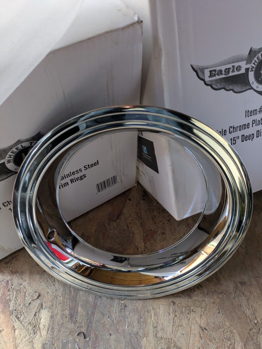 Brand New 15 Inch Deep Dish Trim Rings