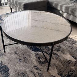 Marble Large Coffee Table  “36 Round 