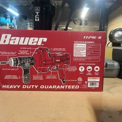 Bauer Auto feed Hand Held Drain Cleaner For 3/4-1-1/2 Drain Lines