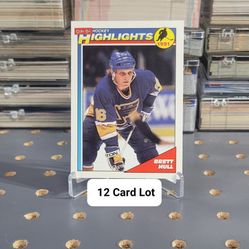 🏒 (12) HOF Brett Hull Cards