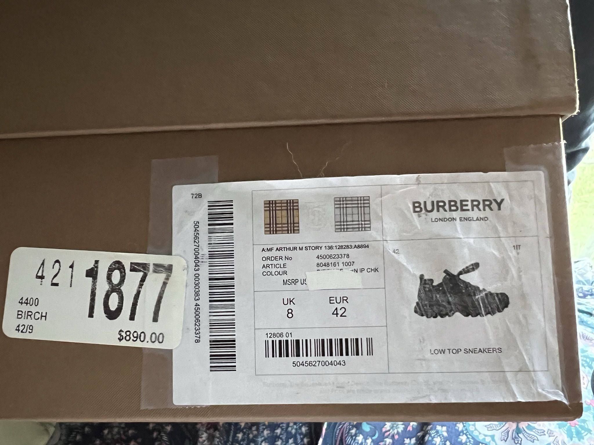 Brand New Burberry Sneakers