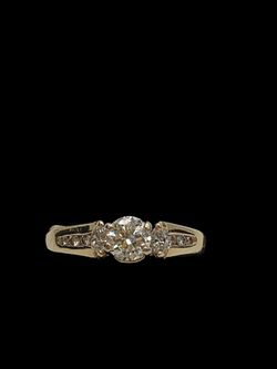 Gold diamond wedding ring #32304