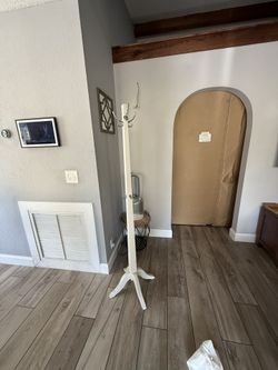 Coat Rack Metal Hooks Sturdy Solid 