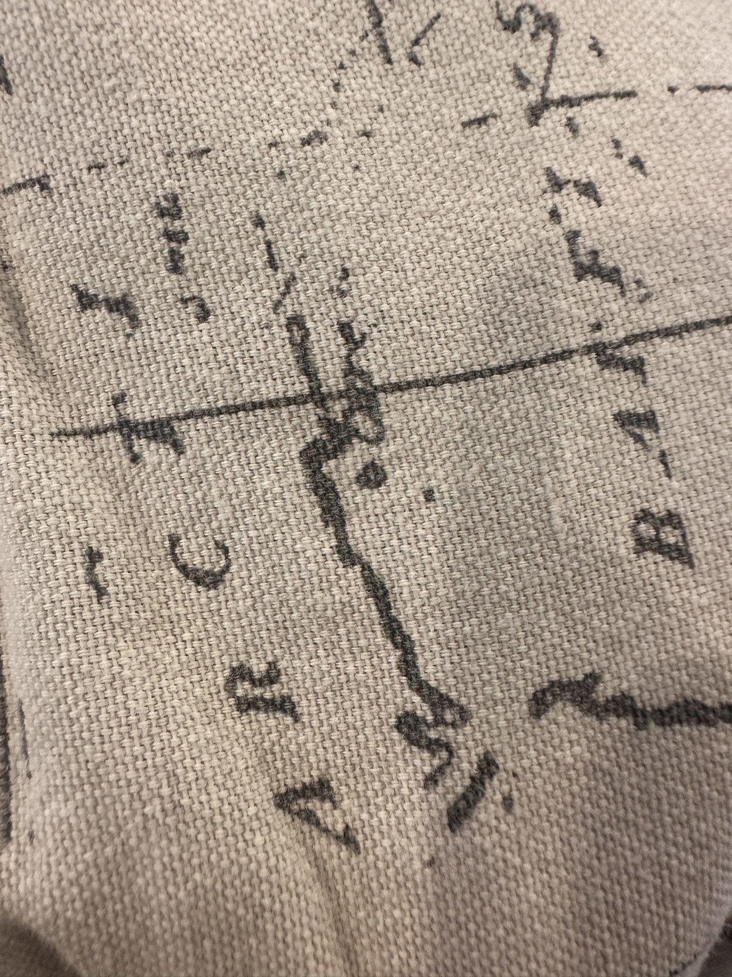 Four curtain panels 100% cotton includes rod