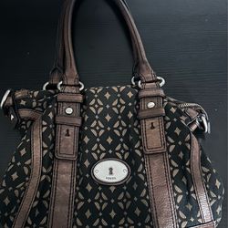 Fossil Maddox Canvas Leather Crossbody bag