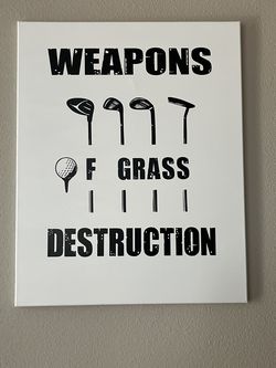 GOLF WALL ART SET