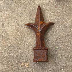 Half inch rod iron by 4 inch picket tops 14