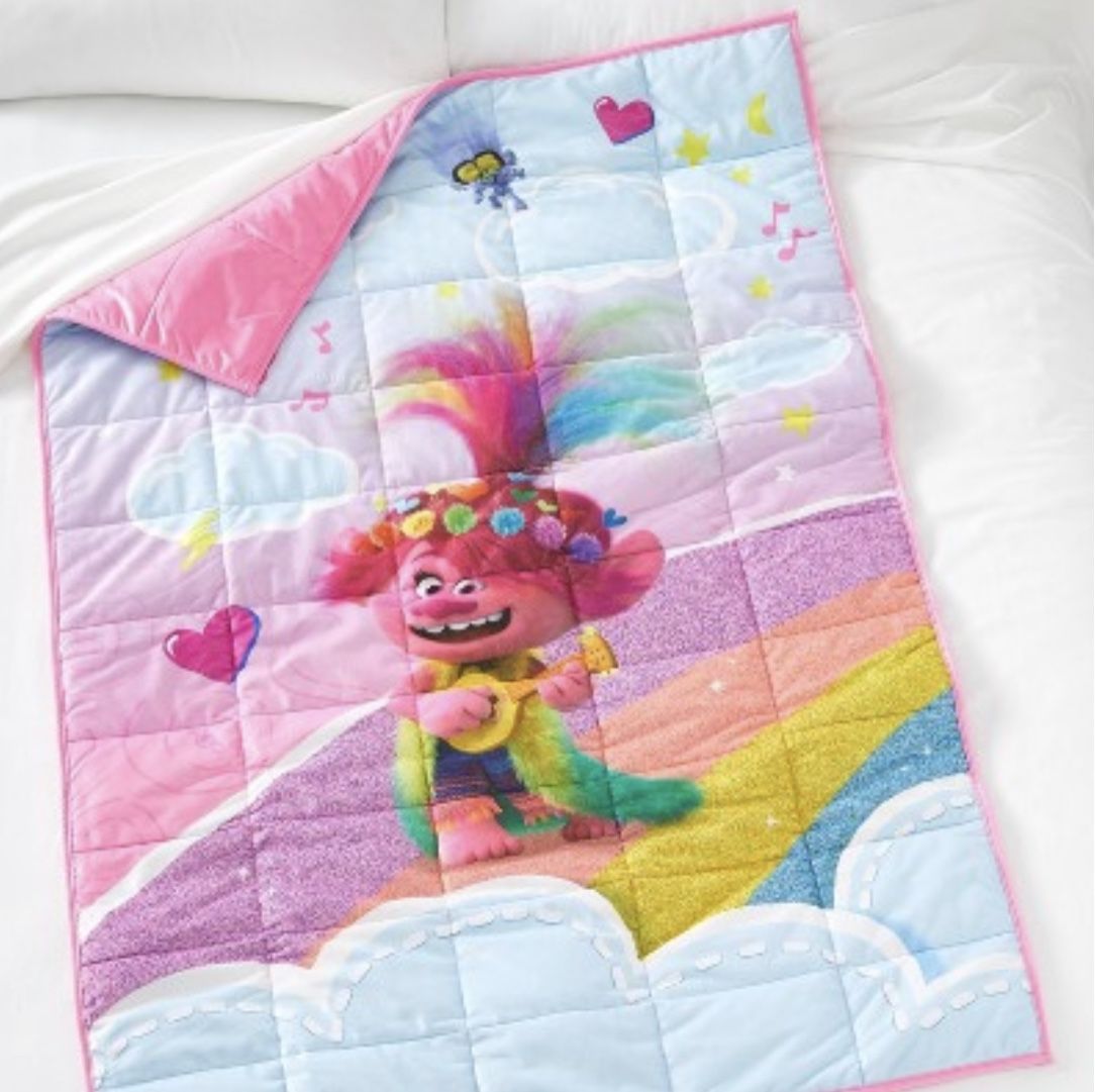 Trolls Standing on Rainbows Weighted Blanket (40x60) 