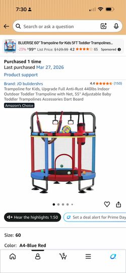 Kids trampoline