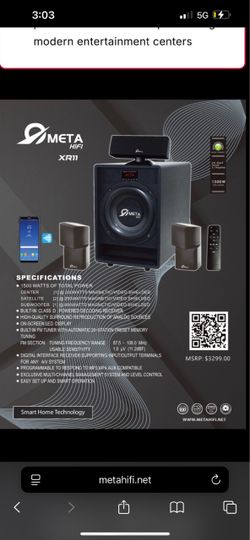 Meta HIFI XR 11 surround sound system