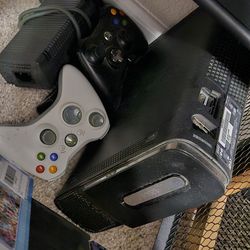Xbox With Storage Controllers Games And Accessories