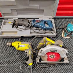 Electric hammer drill Circular saw Sawzall Sander Ryobi Makita
