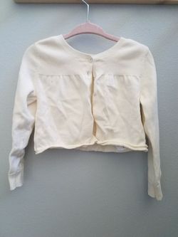 Baby girl toddler gab off white cardigan size 2 years 2t