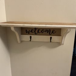 Shelf/coat Or Keys Hooks