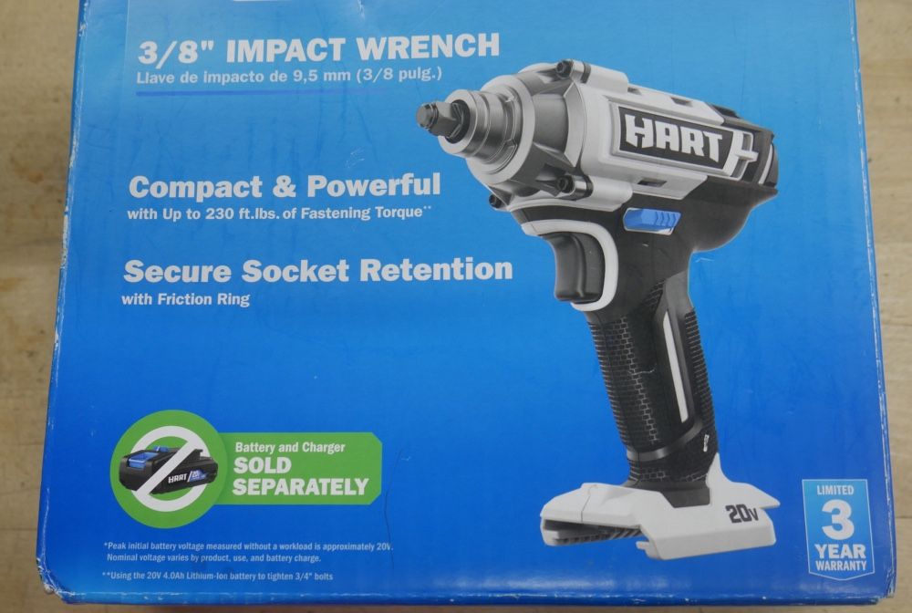 HART HPIW50 20V 3/8 inch Impact Wrench. new 