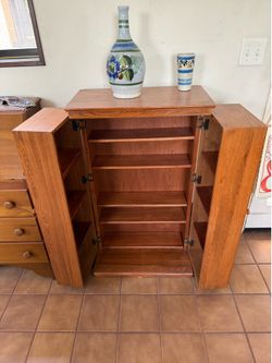 Beautiful craftsman style solid maple wood cabinet