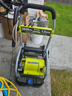 Ryobi pressure washer 2000 PSI