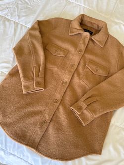 Rachel Zoe Camel Wool Shacket women’s M