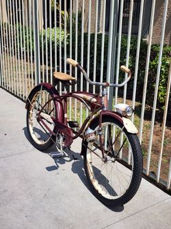 1952 SCHWINN B6 MAROON (24 INCH)