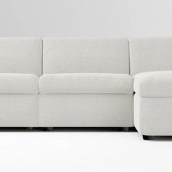 West Elm Enzo Sectional Set Sofa Couch with Storage 