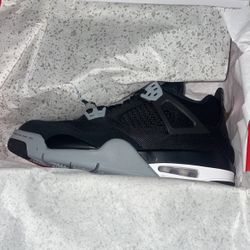 Jordan 4 Black Canvas