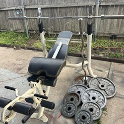 Weights, Bar, Bench