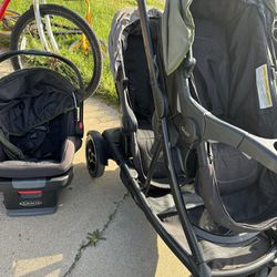 Graco Uno2Duo Stroller & Car Seat With Base