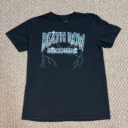 Death Row Records Lightning Rap 90s Style Black T-Shirt