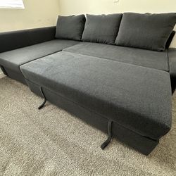 *Free Delivery* Gray Ikea Sleeper Sectional Pullout Futon Bed 