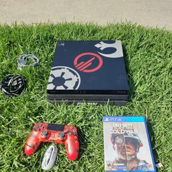 Star Wars Limited edition  Playstation 4 Pro 2020 PS4 Pro With 1 Game Of choose & 1 New controller $280