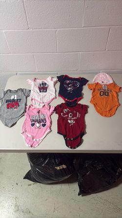 Cleveland Indians & Browns Baby Onesie Lot of 6