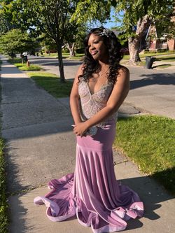 Purple prom dress
