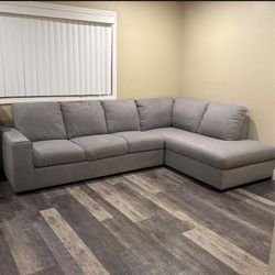 Sectional Couch Light Grey