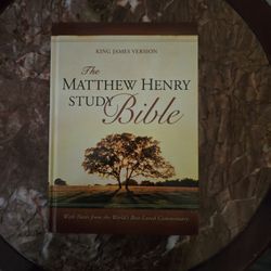 KJV Matthew Henry Study Bible – Hardcover – Like New Condition [OOP]