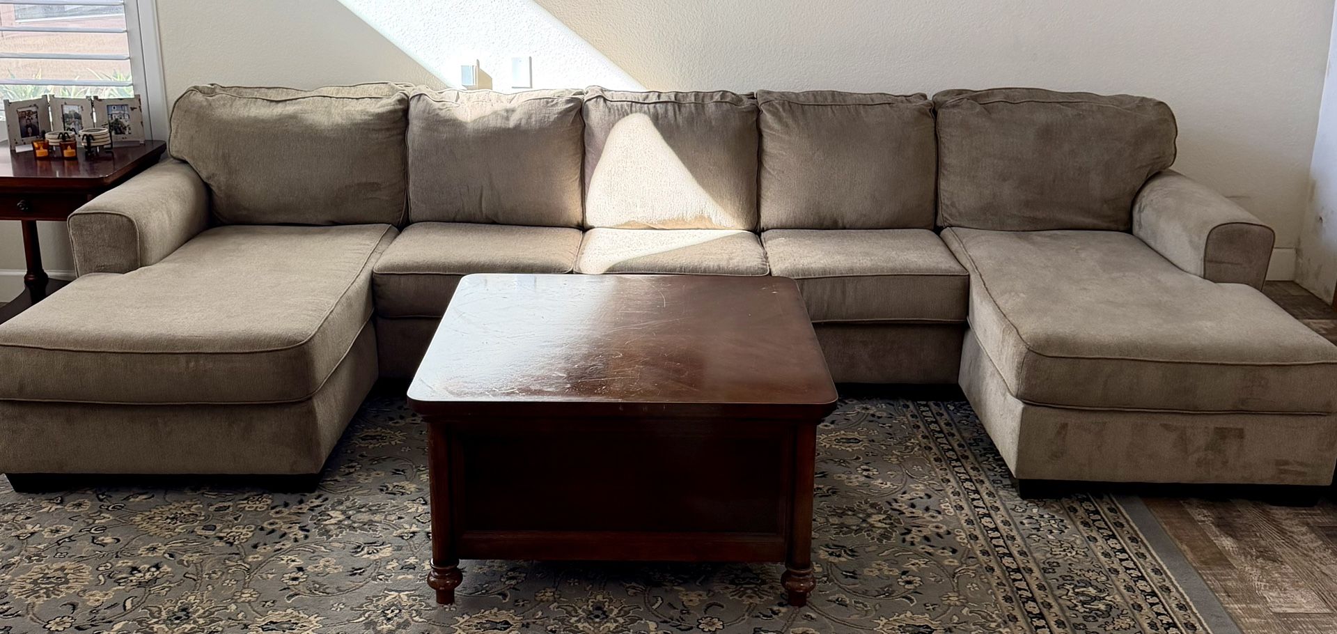 Double Chaise Sectional Sofa