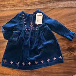 NEW- Sergent Major Baby Girl Holiday Velvet Dress